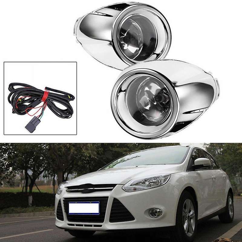 Car Front Driving Fog Light Lamp with Cover with Bulb Wire Switch Styling for Focus 3 2012-2014