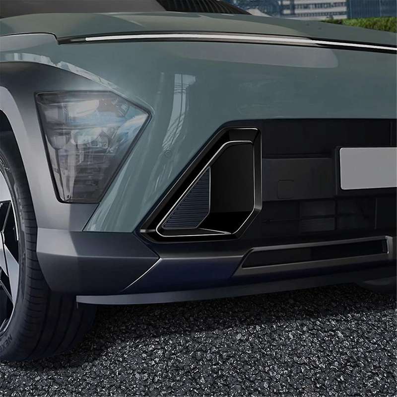 Car Front Fog Lamp Light Cover Trim for 2024+ Car Trim Accessories Bright Black
