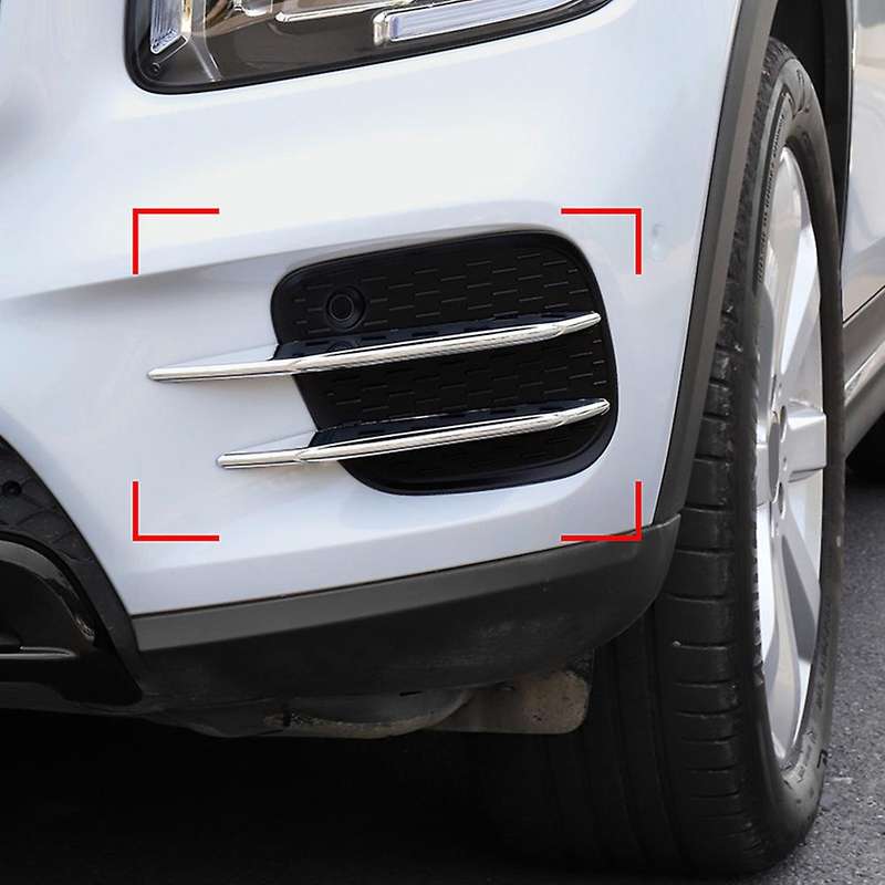 Car Front Fog Lamp Grille Cover Spoiler Decoration Replacement Accessories for - X247 Carbon Fiber
