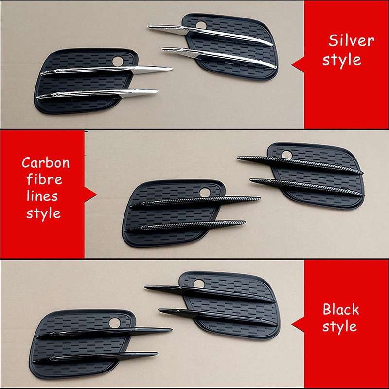 Car Front Fog Lamp Grille Cover Spoiler Decoration Replacement Accessories for - X247 Carbon Fiber