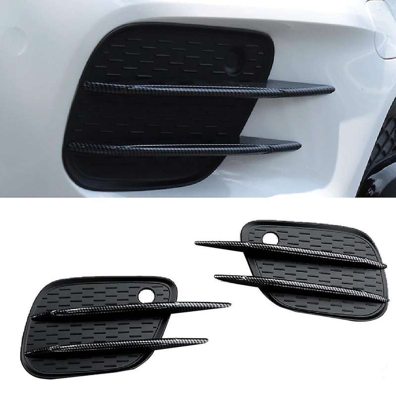 Car Front Fog Lamp Grille Cover Spoiler Decoration Replacement Accessories for - X247 Carbon Fiber