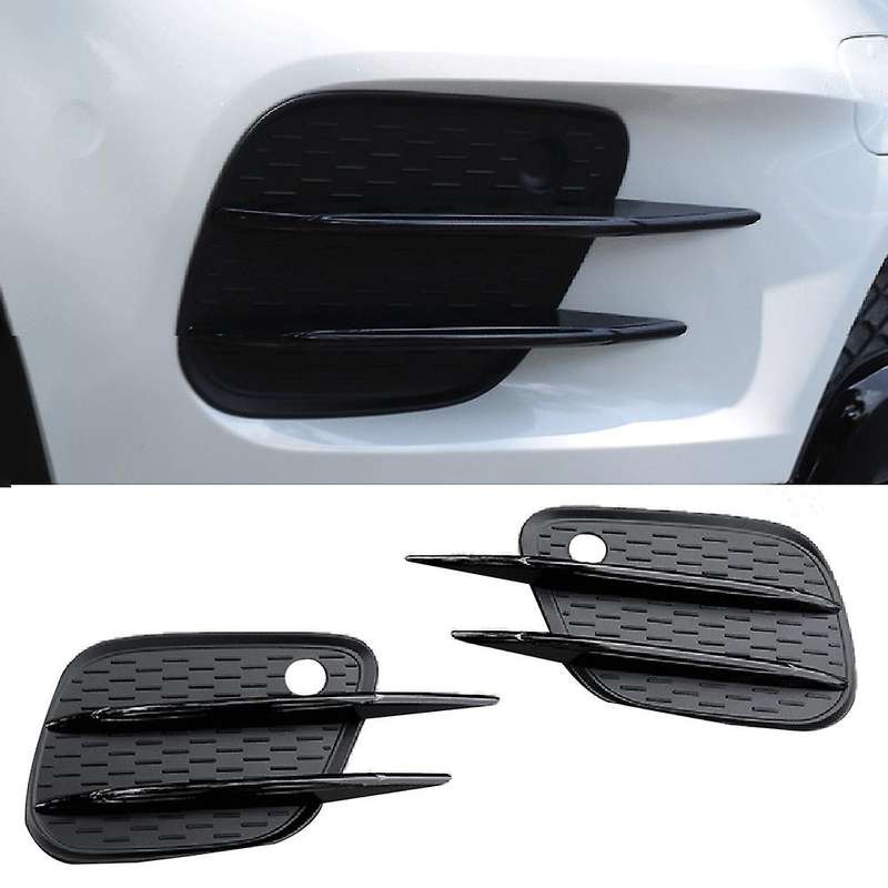 Car Front Fog Lamp Grille Cover Spoiler Decoration Replacement Accessories for - X247 Black