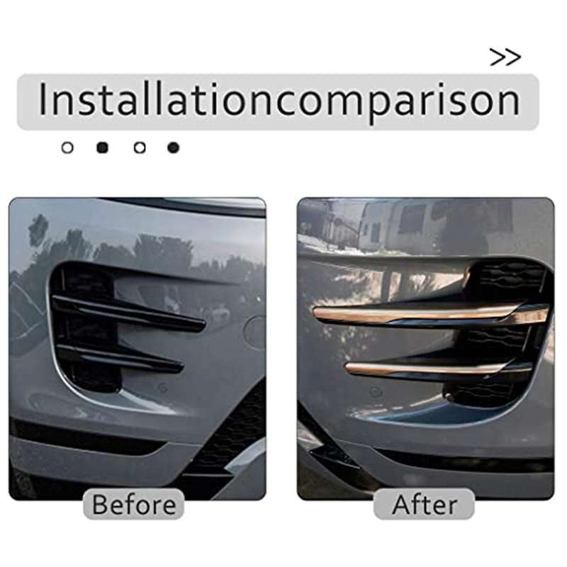 Car Front Fog Lamp Frame Trim Exterior Decoration Accessories ABS for Range Evoque(L551) 2019-2020