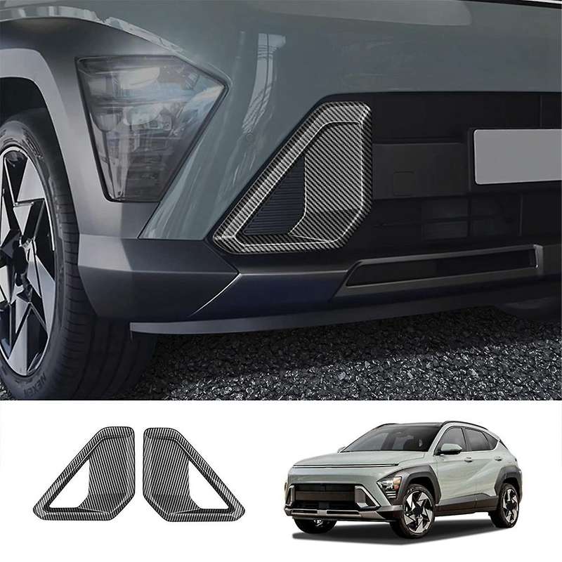 Car Front Fog Lamp Light Cover Trim for 2024+ Car Trim Accessories Carbon Fiber Pattern