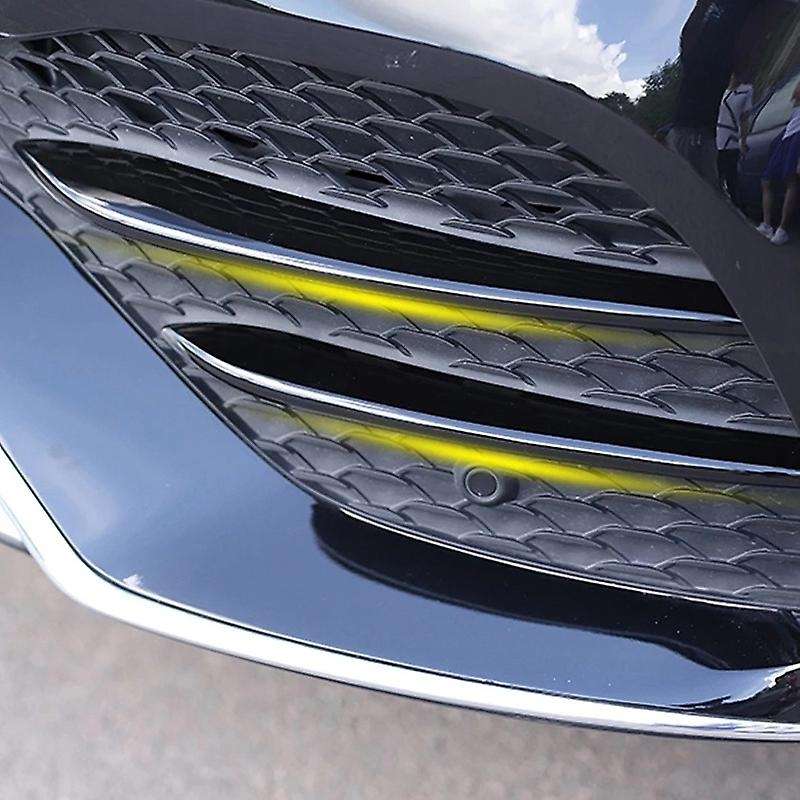 Car Front Fog Lamp Strip Grille Trim Cover for W167 V167 GLE350/400/450 GLE53 2020+ Gloss Black