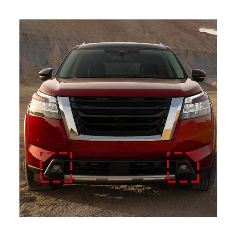 Car Front Fog Light Cover Trim Decoration Accessories for R53 2022 2023 - Silver