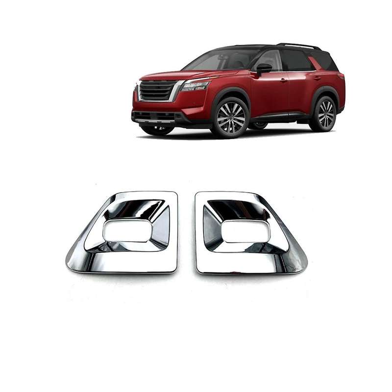 Car Front Fog Light Cover Trim Decoration Accessories for R53 2022 2023 - Silver