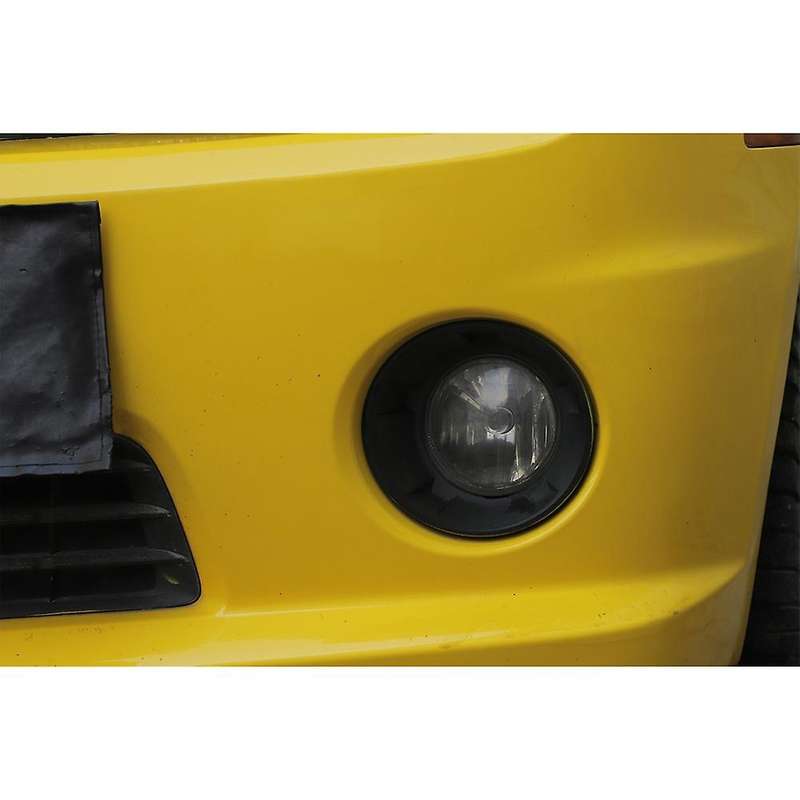 Car Front Fog Light Cover Decoration Stickers for 2010 2011 Accessories Smoked Black 2pcs