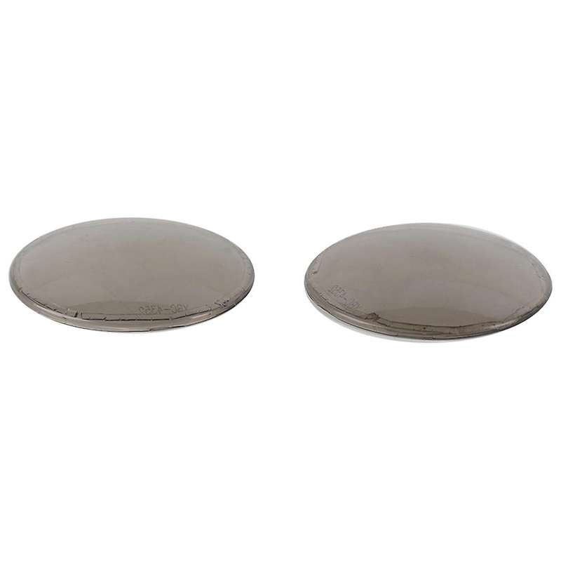 Car Front Fog Light Cover Decoration Stickers for 2010 2011 Accessories Smoked Black 2pcs