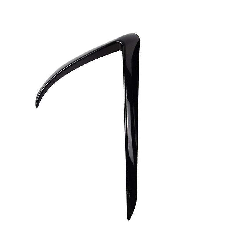 Car Front Fog Light Eyebrow Cover Trim 2Pcs for Model 3 2017-2019 Bright Black