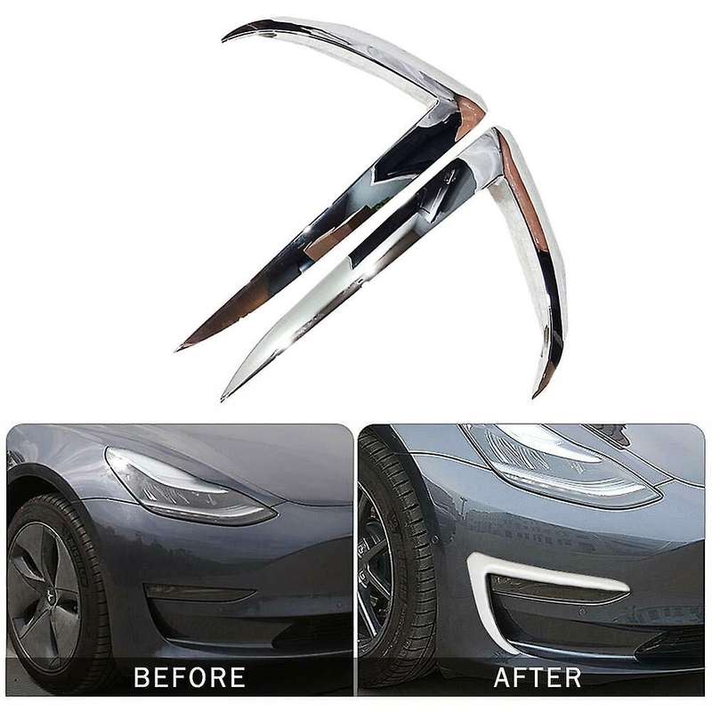 Car Front Fog Light Eyebrow Cover Trim for 2017-2019