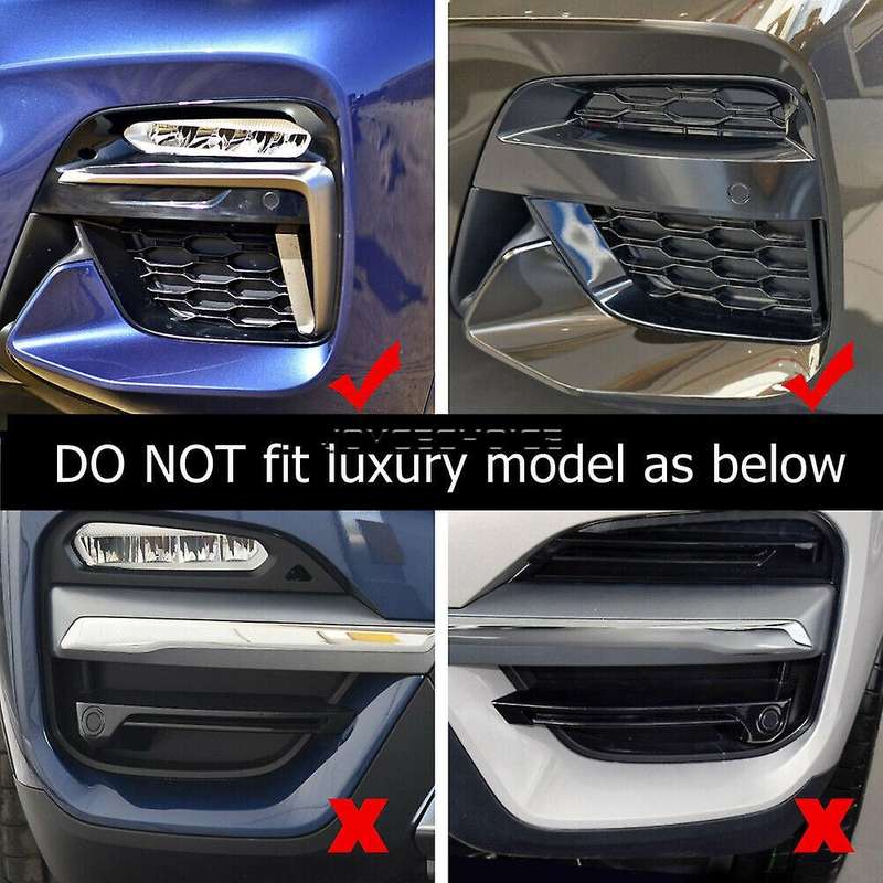 Car Front Fog Light Frame Cover Grille Trim for  X3 X4 G01 G02 2018-2020