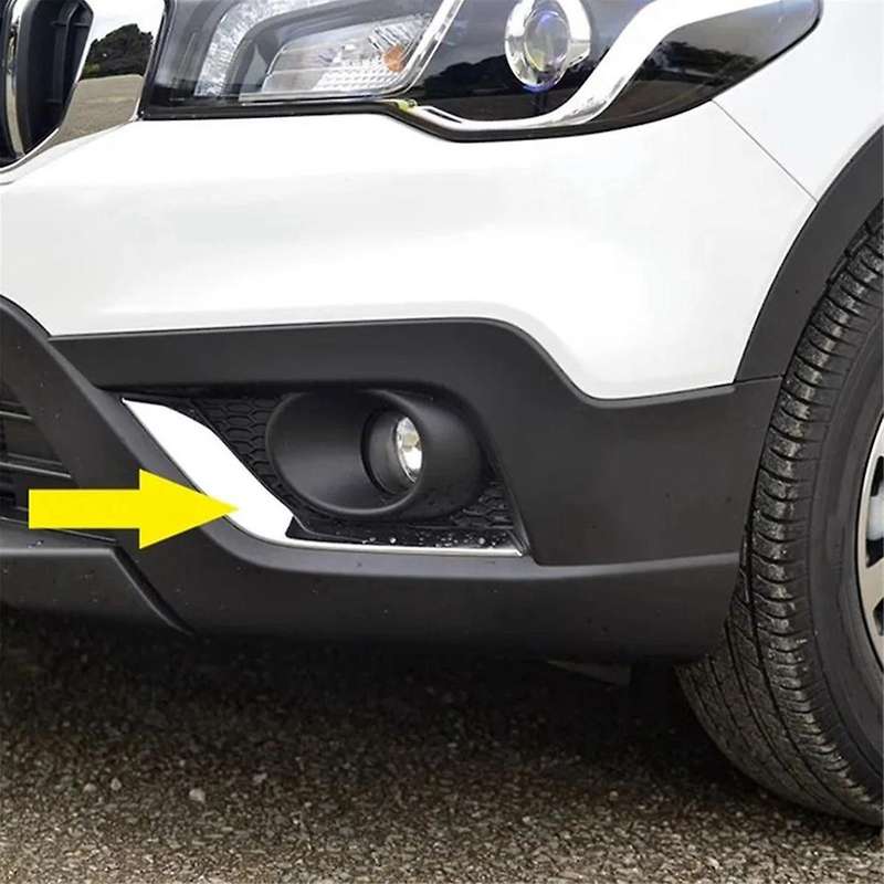 Car Front Fog Light Lamp Chrome Trim Cover Garnish for SX4 S- Facelift SX4 Crossover 2016-2021