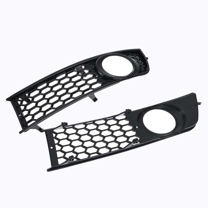 Car Front Fog Light Grille Honeycomb Mesh Style Grill Grille for  A4 B6 2001-2005