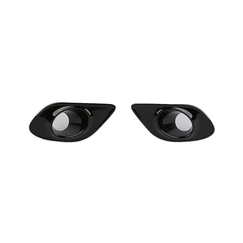 Car Front Fog Light Lamp Bezel Decoration Cover Trim for Charger 2015-2022 Accessories ,black 2pcs