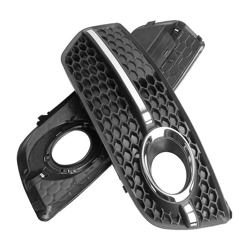 Car Front Fog Light Grille Anti-fog Daytime Running Light Frame for Q5 2009-2011 8r0807681a 8r080768