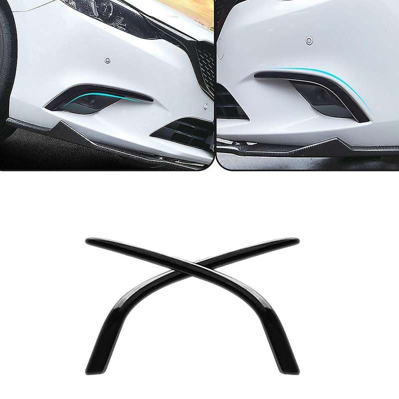 Car Front Fog Light Lamp Cover Trim Bumper Molding Garnish Eyebrow Eyelid Formazda 6 Atenza M6 2017
