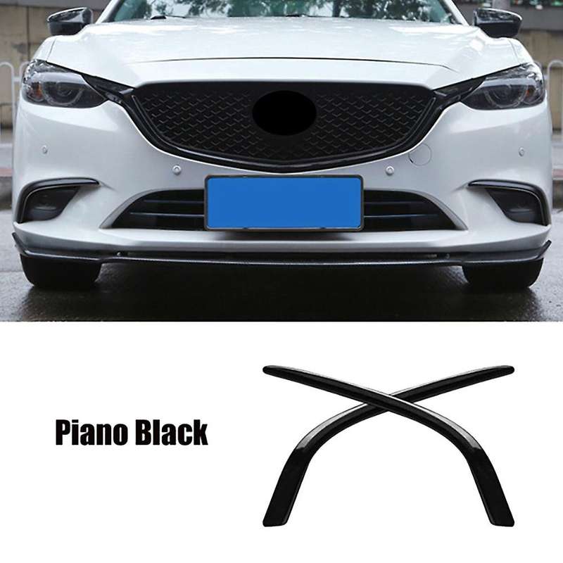 Car Front Fog Light Lamp Cover Trim Bumper Molding Garnish Eyebrow Eyelid Formazda 6 Atenza M6 2017