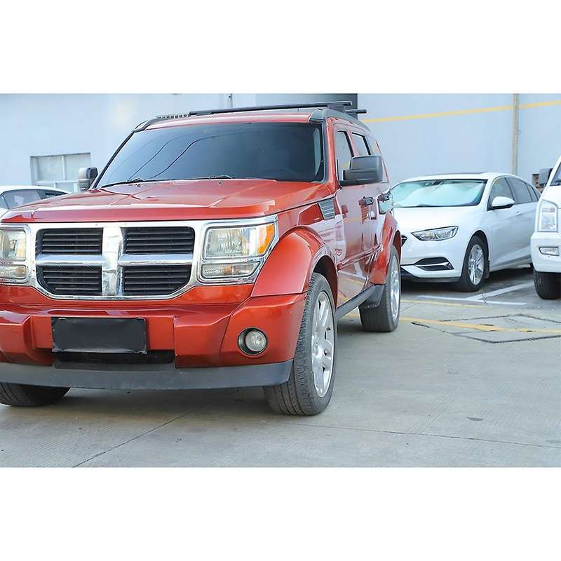 Car Front Fog Light Lamp Cover Trim for Nitro 2007-2012 Exterior Accessories, ABS Carbon Fiber