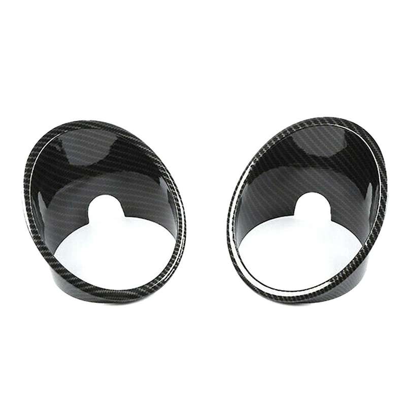 Car Front Fog Light Lamp Cover Trim for Nitro 2007-2012 Exterior Accessories, ABS Carbon Fiber