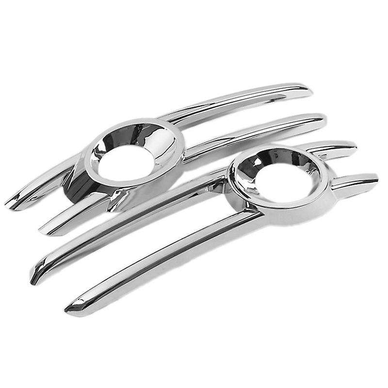 Car Front Fog Light Lamp Frame ABS Chrome Decoration Cover Trim 2Pcs for- Q3 2013 2014 2015