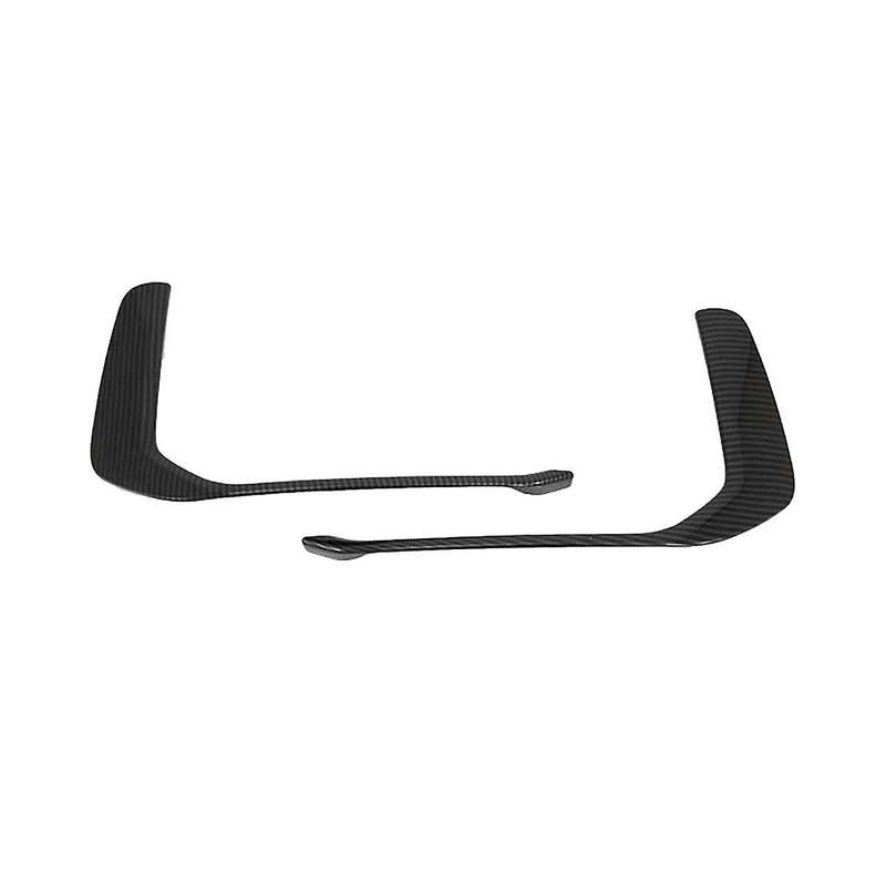 Car Front Fog Lights Frame Cover Trim Decoration Stickers Exterior for A6 C8 19-21(carbon )