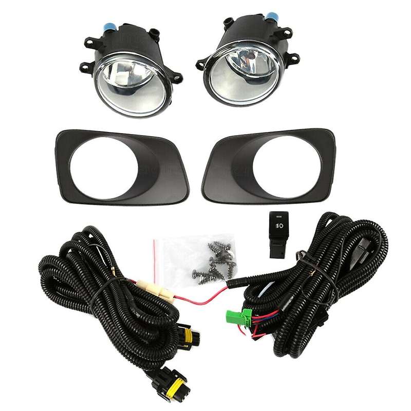 Car Front Fog Lights Bumper Daytime Running Driving Lamps Harness Switch Kits for Axio 2007-2011