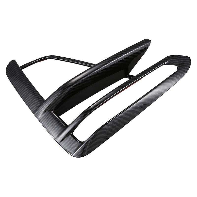 Car Front Fog Lights Lamp Frame Cover Trim for Forte / Cerato / 2019 2020 Carbon Fiber