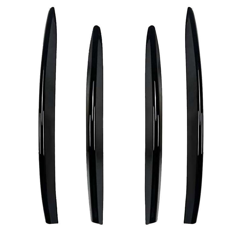 Car Front Fog Lights Trim Strips Bumper Lip Splitter Spoiler for CLA Class C118 X118 2023+ Gloss Bl