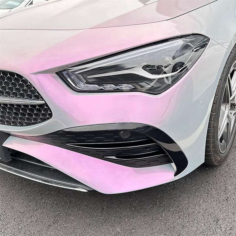 Car Front Fog Lights Trim Strips Bumper Lip Splitter Spoiler for CLA Class C118 X118 2023+ Gloss Bla