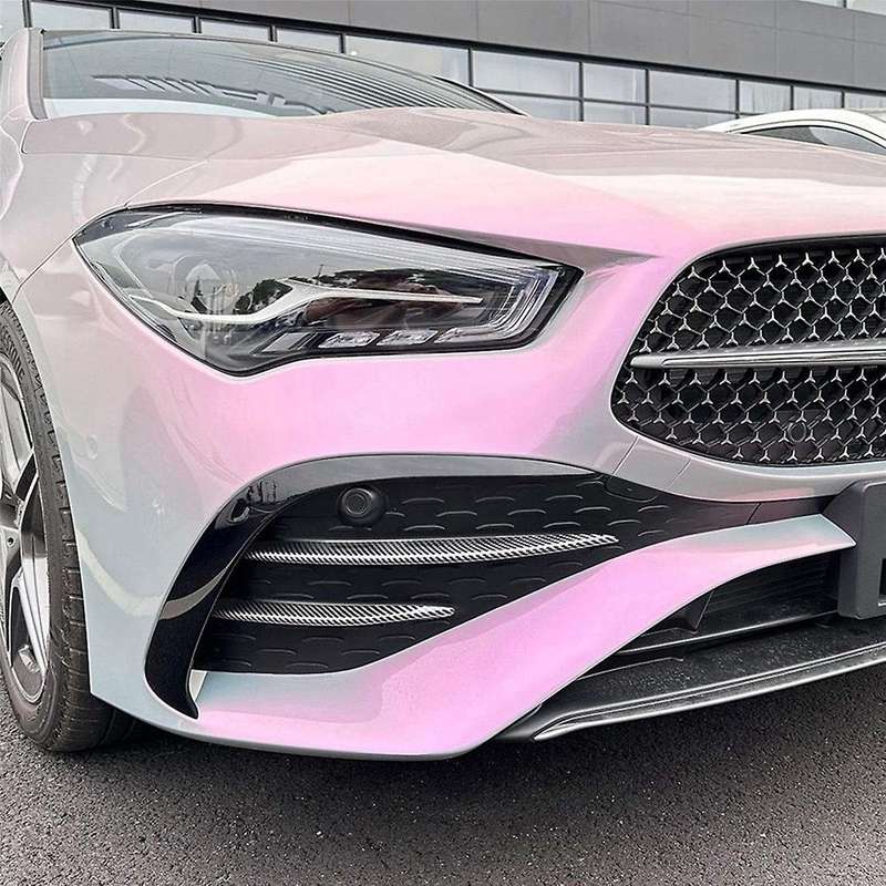 Car Front Fog Lights Trim Strips Bumper Lip Splitter Spoiler for CLA Class C118 X118 2023+ Carbon F