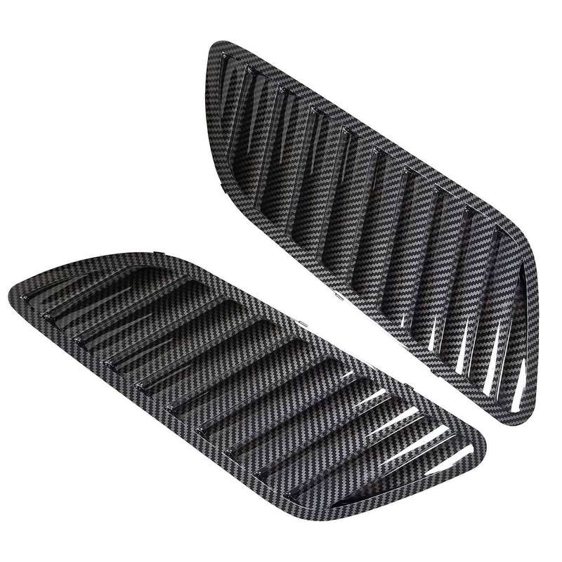 Car Front Grill Hood Cover, Carbon Fiber Grill Air Outlet Vent Cover for E90 E91 E92 F30 E46 Dtm St