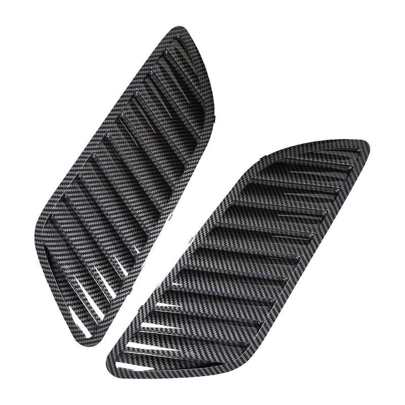 Car Front Grill Hood Cover, Carbon Fiber Grill Air Outlet Vent Cover for E90 E91 E92 F30 E46 Dtm St