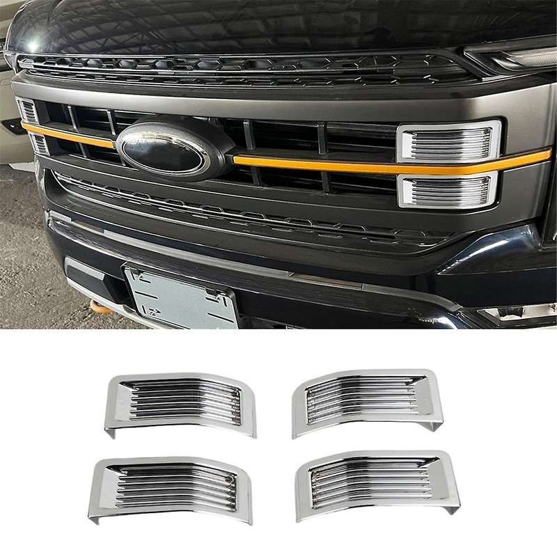 Car Front Grill Insert Decoration Cover for 2021-2024 Grilles Decoration Trim Exterior Accessories