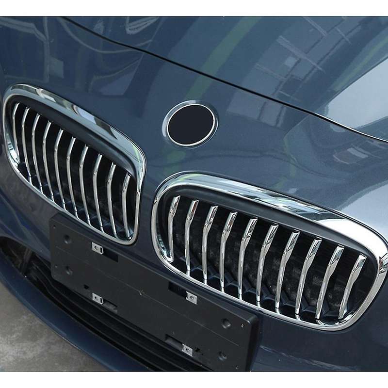 Car Front Grill Decor Bright Strip Exterior Grille Cover Trim for 2 Series F45 F46 2015-2016 GranTou