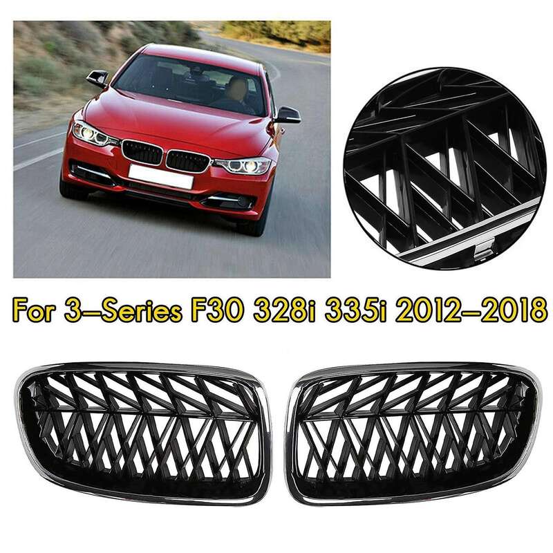 Car Front Grille Kidney Grill Slat for 3 Series F30 328I 335I 2012-2018