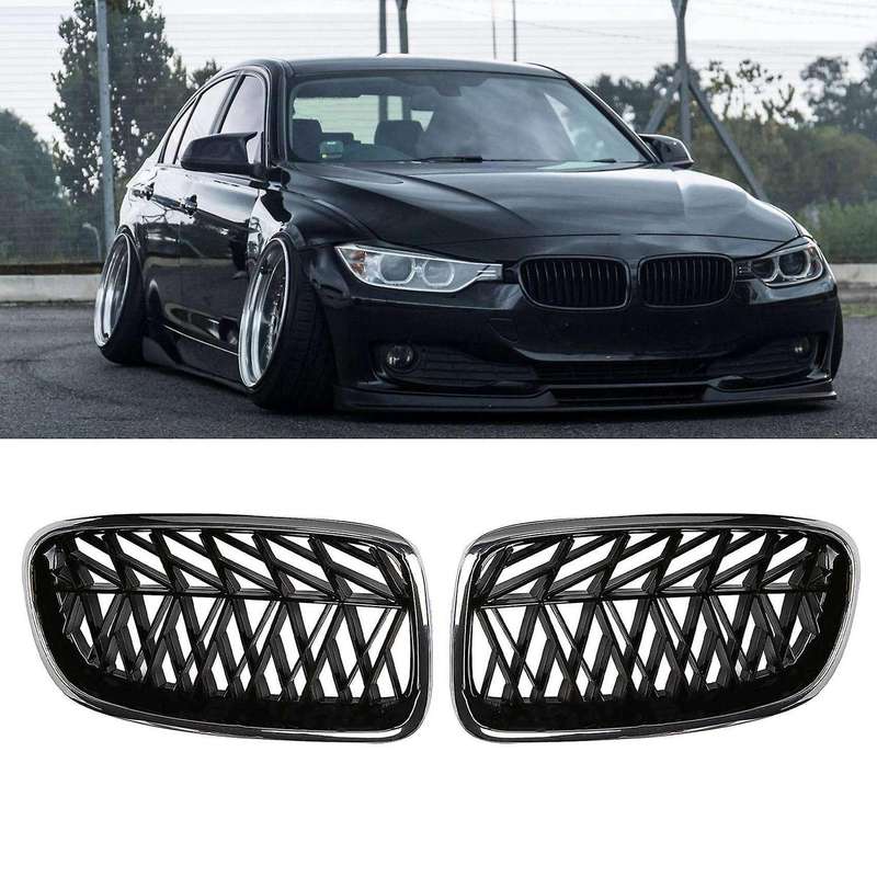 Car Front Grille Kidney Grill Slat for 3 Series F30 328I 335I 2012-2018