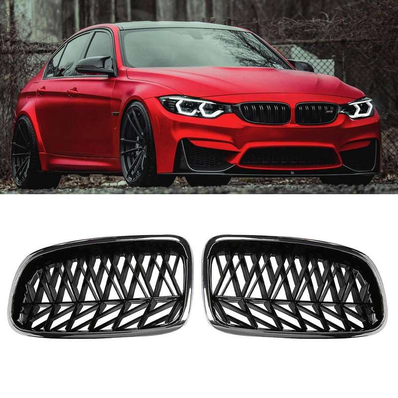 Car Front Grille Kidney Grill Slat for 3 Series F30 328I 335I 2012-2018