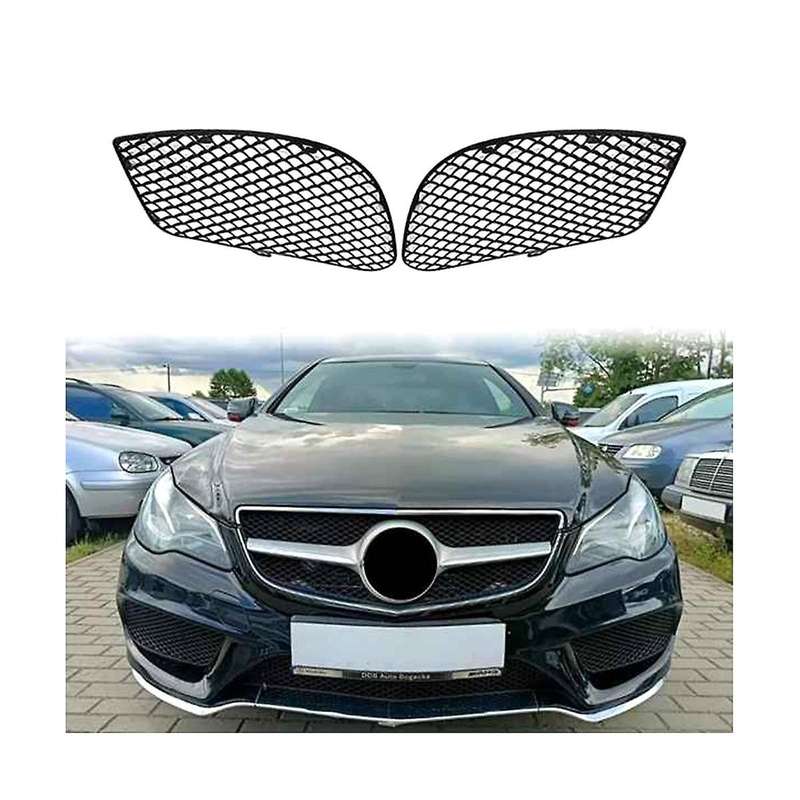 Car Front Grille Grill Lower Bumper Fog Light Cover Trim for E-class W207 E200 E300 2013 - 2016