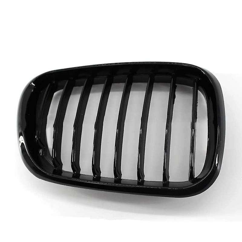 Car Front Grille Grill L&R Hood Bumper Kidney Grilles Gloss Black for - E53 X5 1999 2000 2001 2002 2