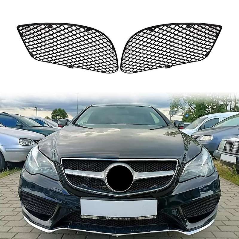 Car Front Grille Grill Lower Bumper Fog Light Cover Trim for E-Class W207 E200 E300 2013 2014 2015 2