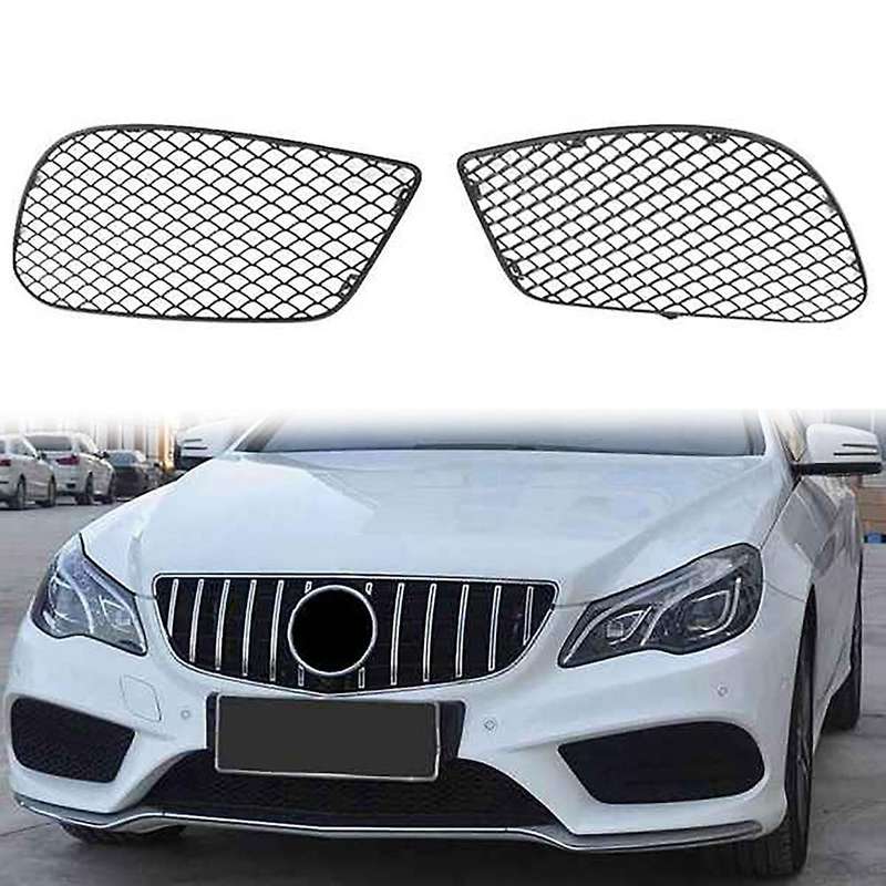 Car Front Grille Grill Lower Bumper Fog Light Cover Trim for E-Class W207 E200 E300 2013 2014 2015 2