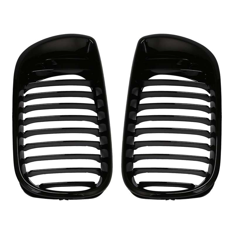 Car Front Grille Grill Gloss Black Kidney Style for  E46 02-05 3 Series 4 Door ABS 320I 325I 330I 51