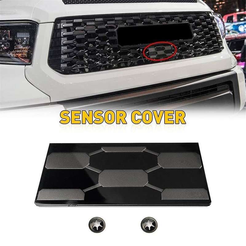 Car Front Grille Garnish Radiator Sensor Cover for 2018-2021 Radar Sensor Car Decoration 53141-34010