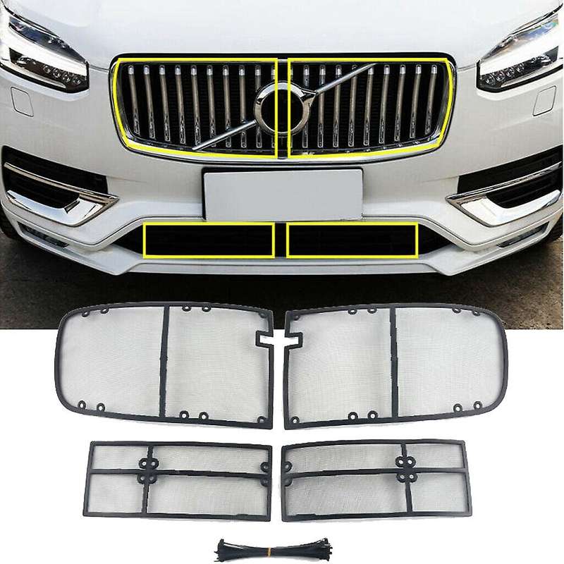 Car Front Grille Insert Net Insect Screening Mesh Accessories for Xc90 2015-2020