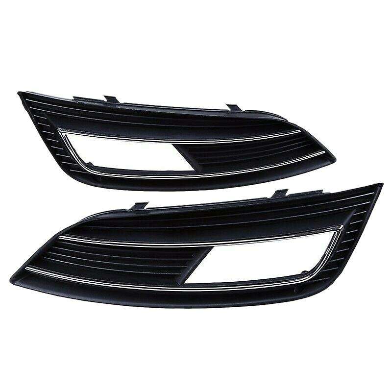Car Front Grills Bumper Fog Lights Cover Lamp Frame Trim for - A4L B9 A4 B9 2012-2015