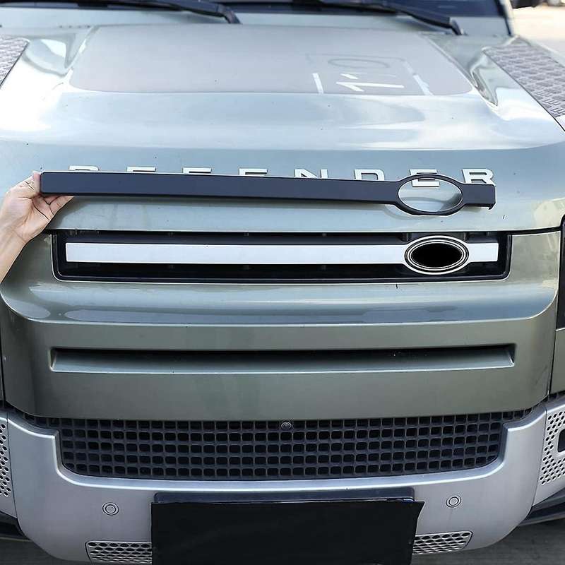 Car Front Grille Trim Strips for 2020-2022 Grille Cover Frame Decoration Accessories,Matte Black