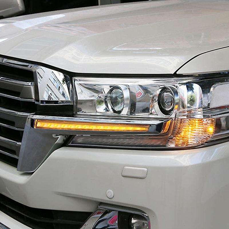 Car Front Grille LED Dynamic Turn Signal Light Daytime Running Lights for Land Cruiser 200 FJ200 LC2