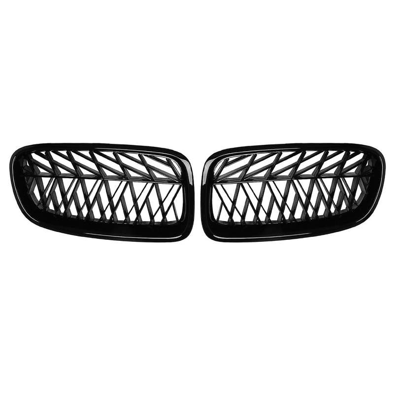 Car Front Grille Kidney Grill Slat for 3 Series F30 328I 335I 2012-2018 Black