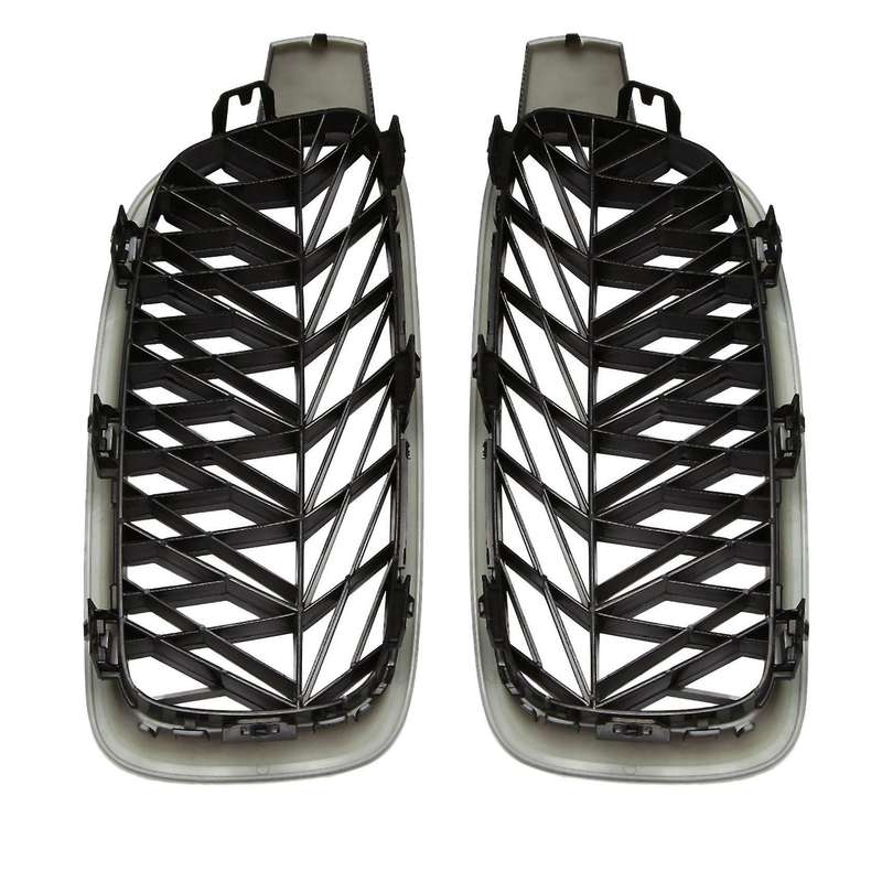 Car Front Grille Kidney Grill Slat for 3 Series F30 328I 335I 2012-2018 Black